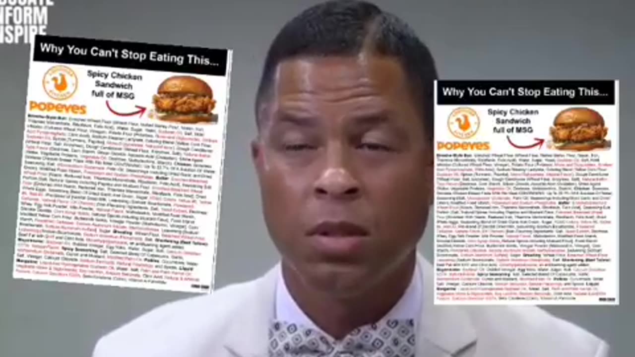Chemicals in Popeyes and Chick Fila chicken sandwiches.
