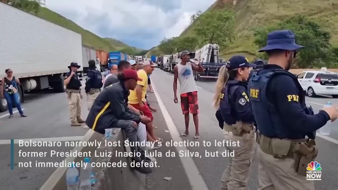 Brazilian Truckers Create Multiple Blockades In Support Of Bolsonaro