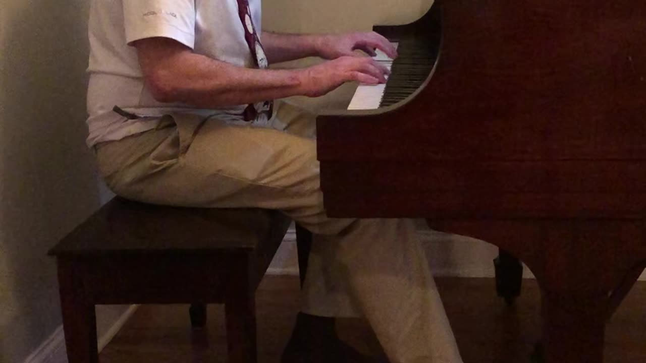 Amateur rendition of "The Entertainer"