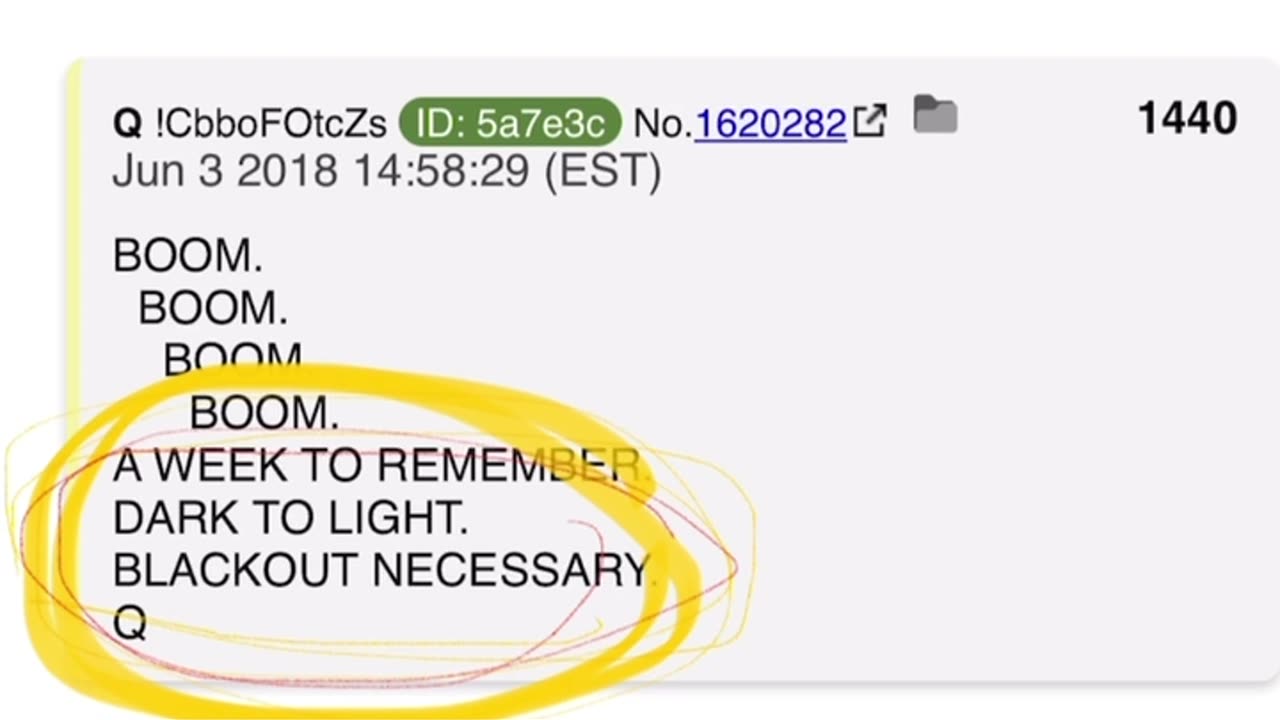 Trump, Q and BOOM