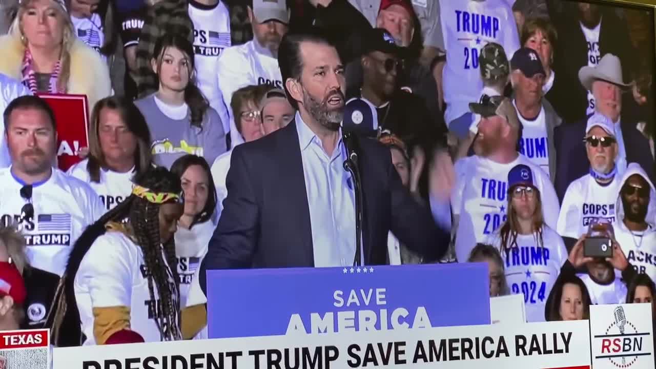 Donald Trump Jr. KILLS it at Texas Rally