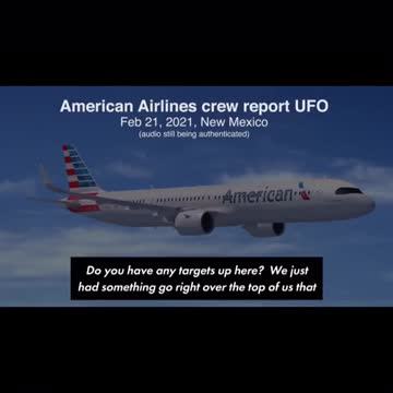 AMERICAN AIRLINES PILOT CREW ENCOUNTERS A UFO CHARIOT OF GOD ANGELS AS AIRPLANE FLEW OVER NEW MEXICO