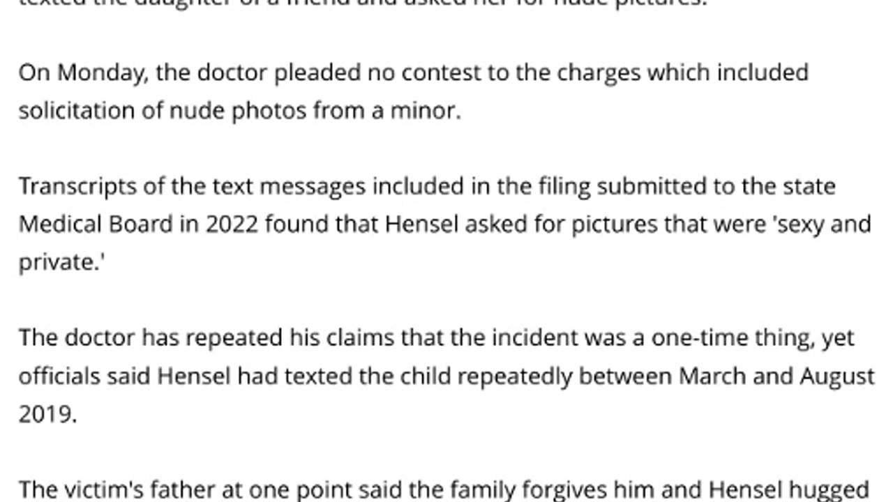 Former NBC Correspondent Dr Bruce Hensel Given Two Years Probation For Propositioning 9 Year Old