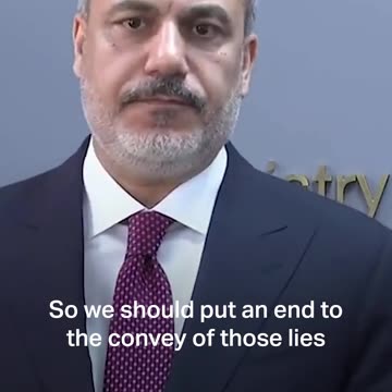 Türkiye’s Foreign Minister Hakan Fidan addresses Israel-Palestine conflict