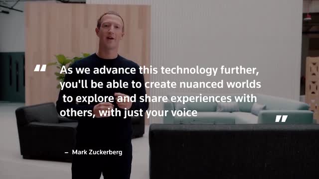 Meta's Zuckerberg unveils AI metaverse projects