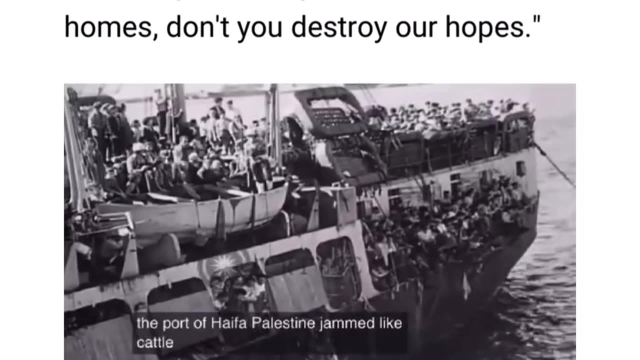 in 1943 The Day First of Jews LANDING ON THE HOLY EARTH OF PALSTINE