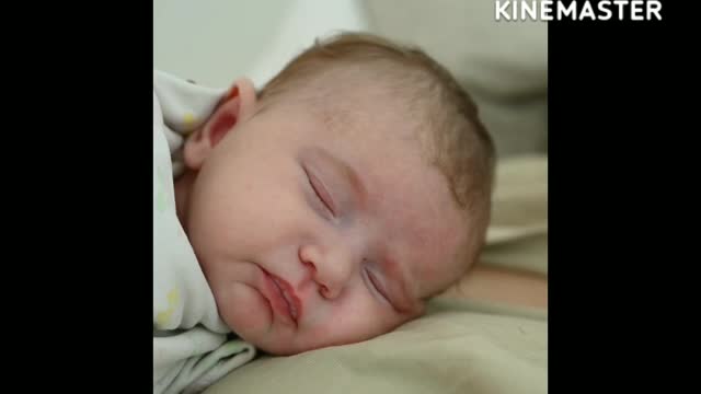 Sleeping baby video