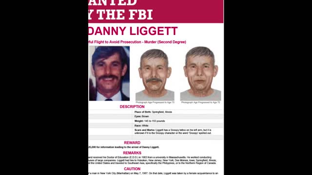 Update: FBI MOST WANTED - DANNY LIGGETT Unlawful Flight to Avoid Prosecution - Murder (Second Degree)