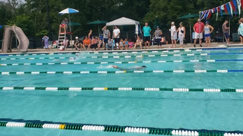 1 July 2023 7-8 year old 25 yard butterfly