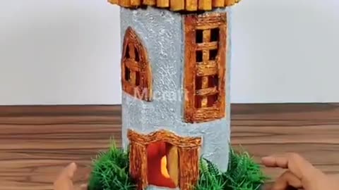 beautiful handmade cardboard house