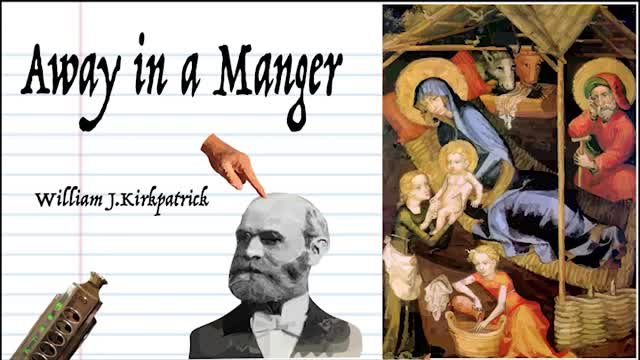 Play Along - Away in a Manger - Chromatic Harmonica - William J. Kirkpatrick Version - #shorts