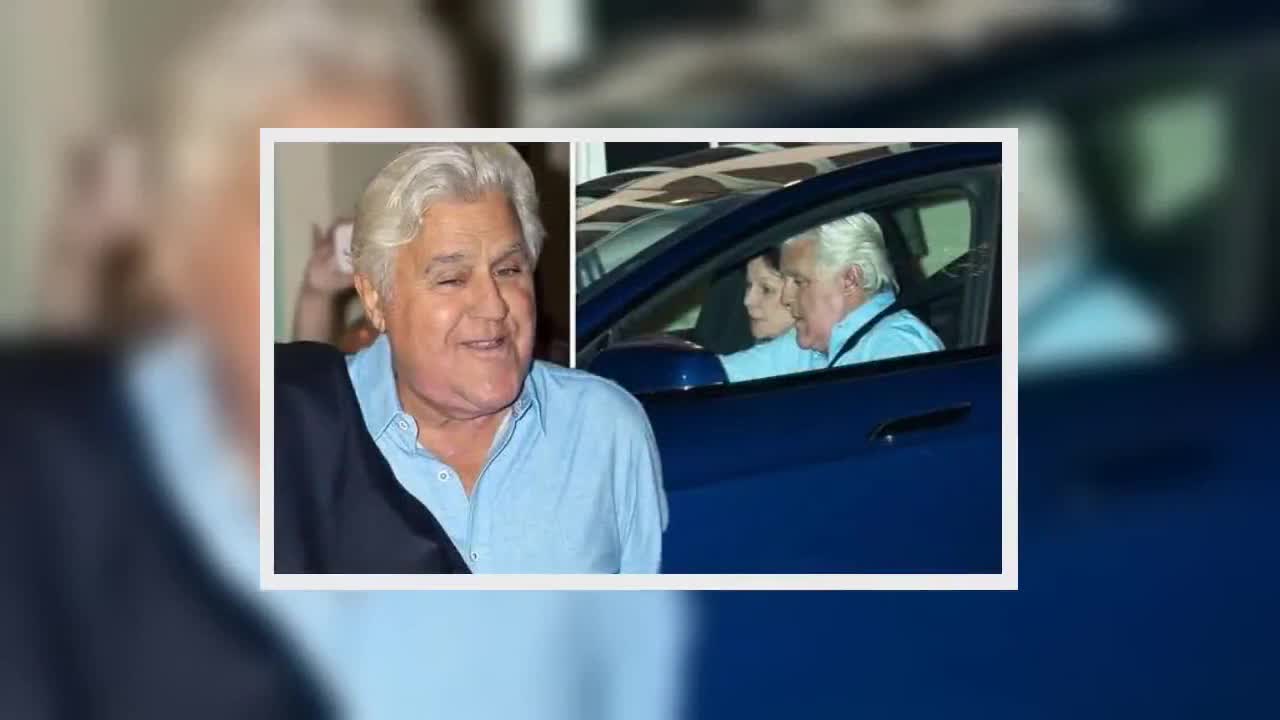 Jay Leno crashes into police car on way to first comedy g.i.g after 'serious burn' accident