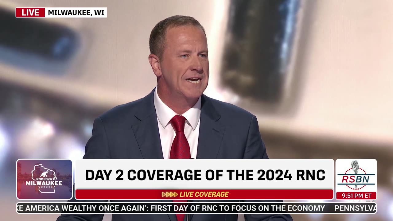 WATCH: U.S. Sen. Eric Schmitt at 2024 RNC in Milwaukee, WI - 7/16/2024