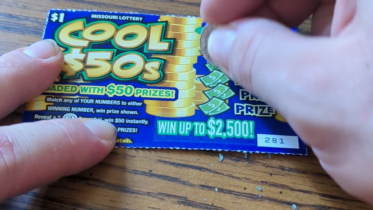 Will I win big . MO Lottery cool 50's