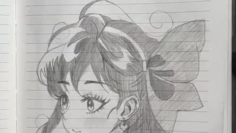 Sketch of suzume anime