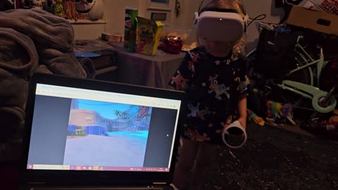 4-Year-Old's First Time VR Fail