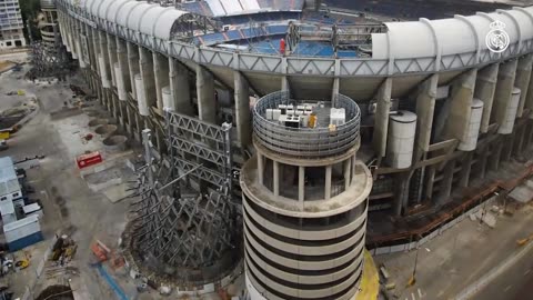 Work on Real Madrid's NEW Santiago Bernabéu stadium is underway.