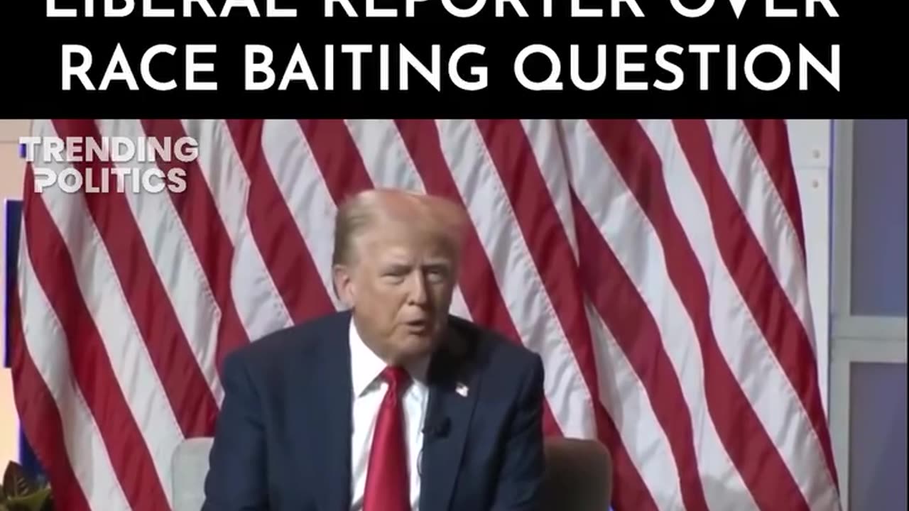 Politics - 2024 President Donald Trump Obliterated Liberal Globalist Commie Race Baiting Reporter