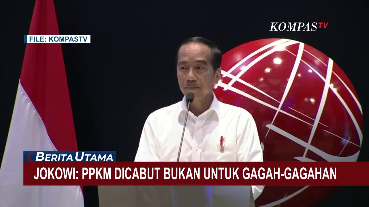 Presiden Jokowi Tegaskan Pencabutan PPKM Bukan untuk Gagah-gagahan