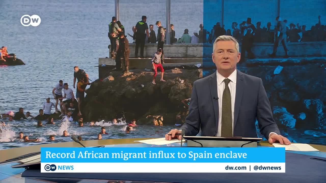 Record number of migrants reach Spanish exclave of Ceuta | DW News