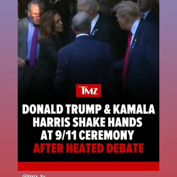Trump and Harris shows respect to 9/11 victims and families doing ceremony 9/14/24