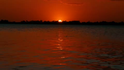 Beautiful Sunset , natural sunset with beautiful river side, feel like awesome