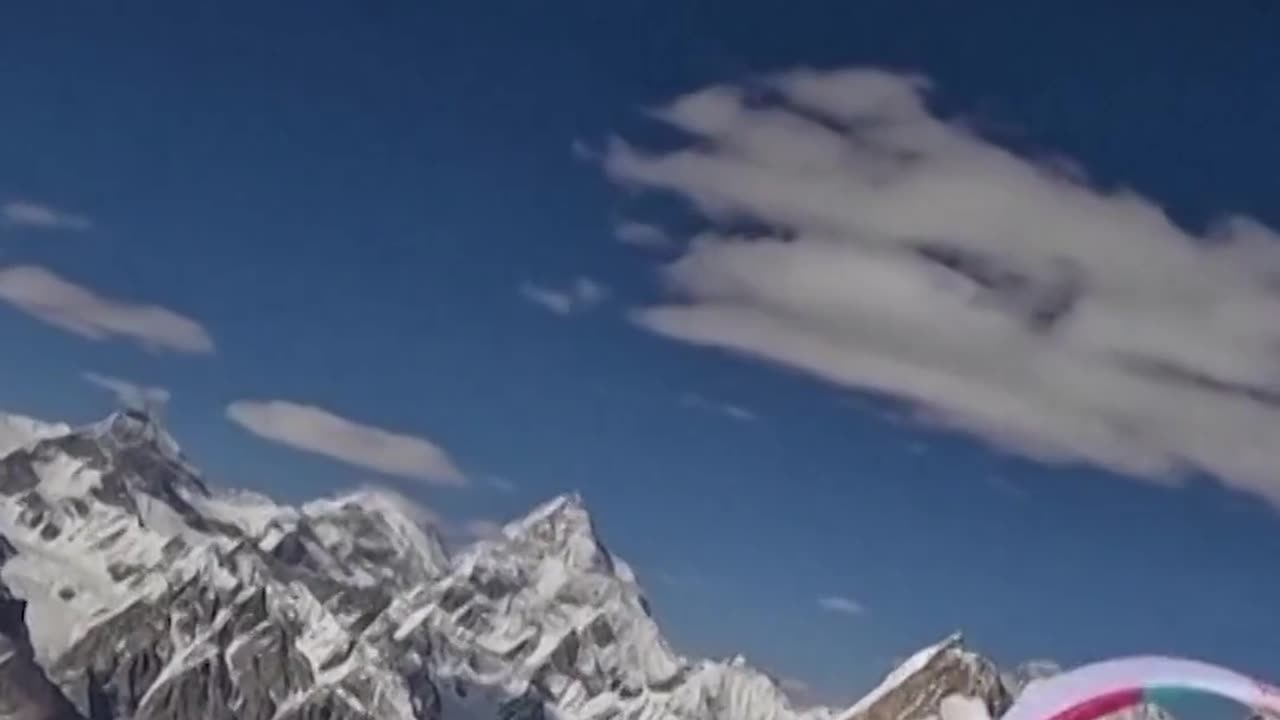 Paragliders capture never-before-seen footage of the world’s second-tallest mountain