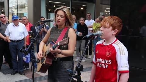 12 year old young Ed Sheeran" is the new Ed on the street Hallelujah Jeff Buckley - Allie Sherlock