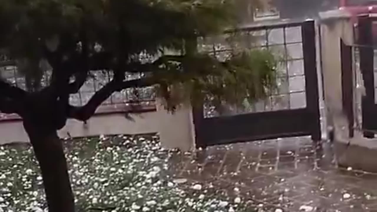 Hailstorm in Brescia, Italy - 28.08.2024