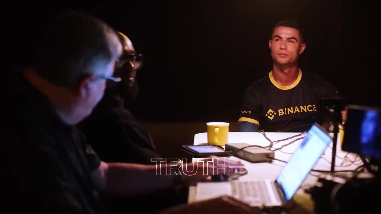 Cristian Ronaldo vs Lie Detector with Binance