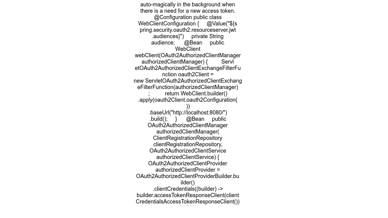 calling the Auth0 API with Spring Boot using Oauth2