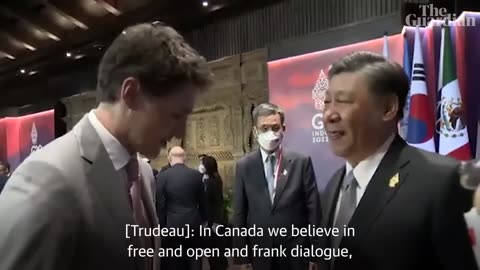 Xi Jinping and Justin Trudeau G 20