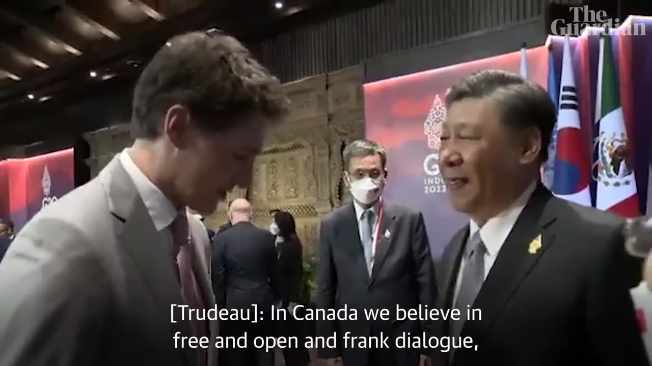 Xi Jinping and Justin Trudeau G 20