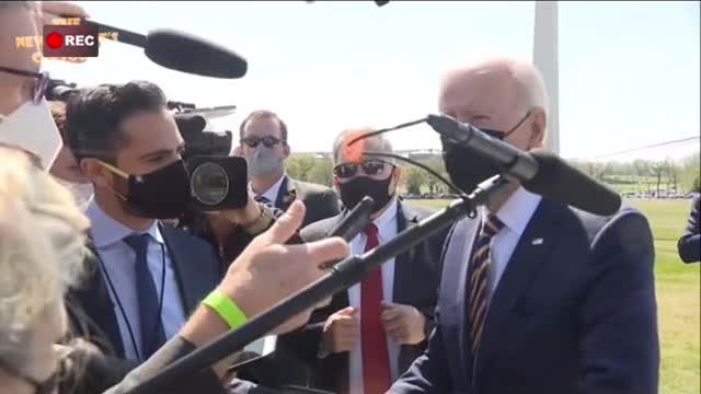 Joe Biden Almost * Pushed CNN Reporter Live