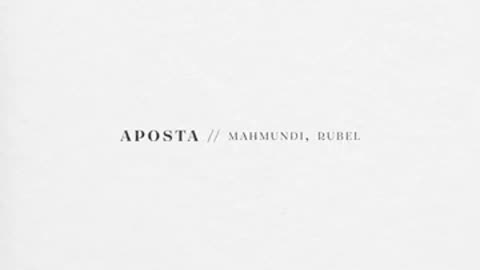 Mahmundi - aposta