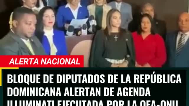 "RD" UN GRUPO DE CONGRESISTAS LEEN UN MANIFIESTO EN CONTRA DE AGENDA 2030