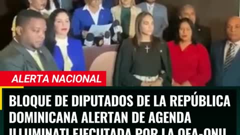 "RD" UN GRUPO DE CONGRESISTAS LEEN UN MANIFIESTO EN CONTRA DE AGENDA 2030