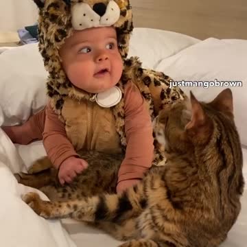 proof that I’m the sweetest boy do you see how good I am with my baby ??