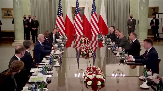 Poland taking big responsibility in Ukraine crisis: Biden