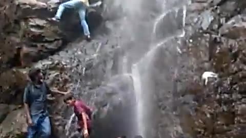 A Soaked Surprise Waterfall Accident – Warning Do Not Attempt!