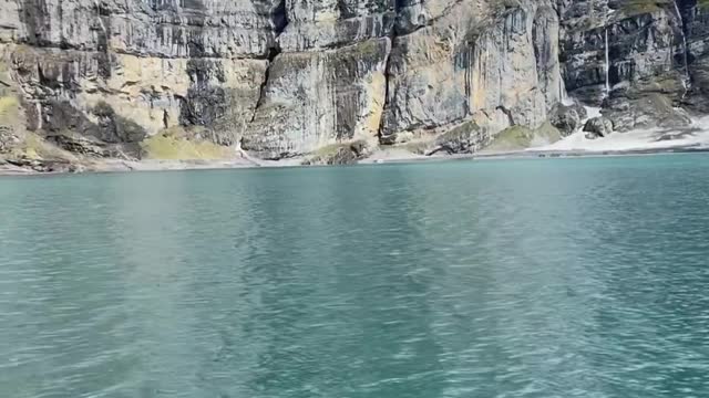 Beautiful alpine lake.. Oeschinensee🇨🇭 🎥
