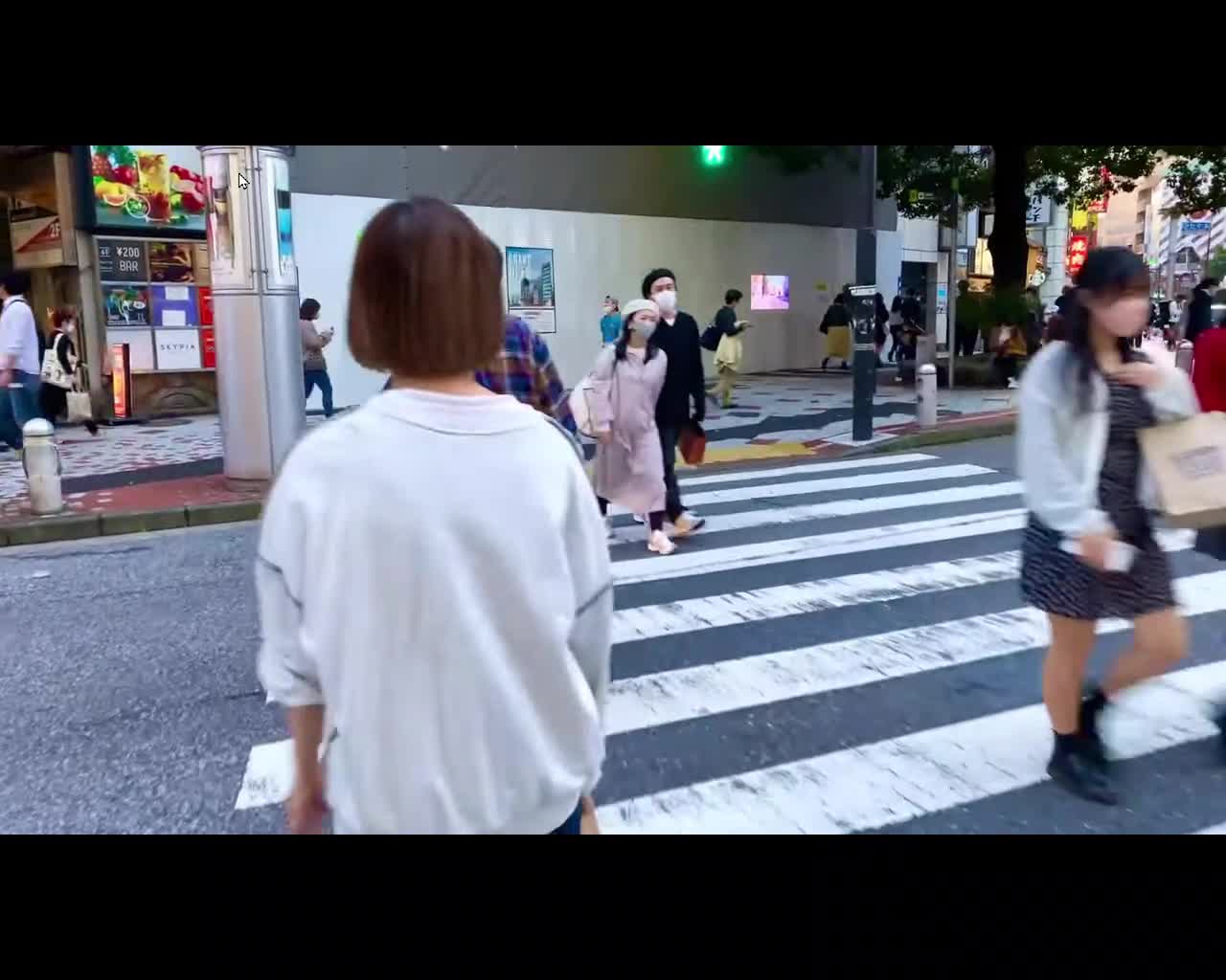 Walking in the street, Weekend Park Shibuya Walk