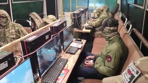 Russians Turn a Modified Civilian Bus into a Ground Station for Drones