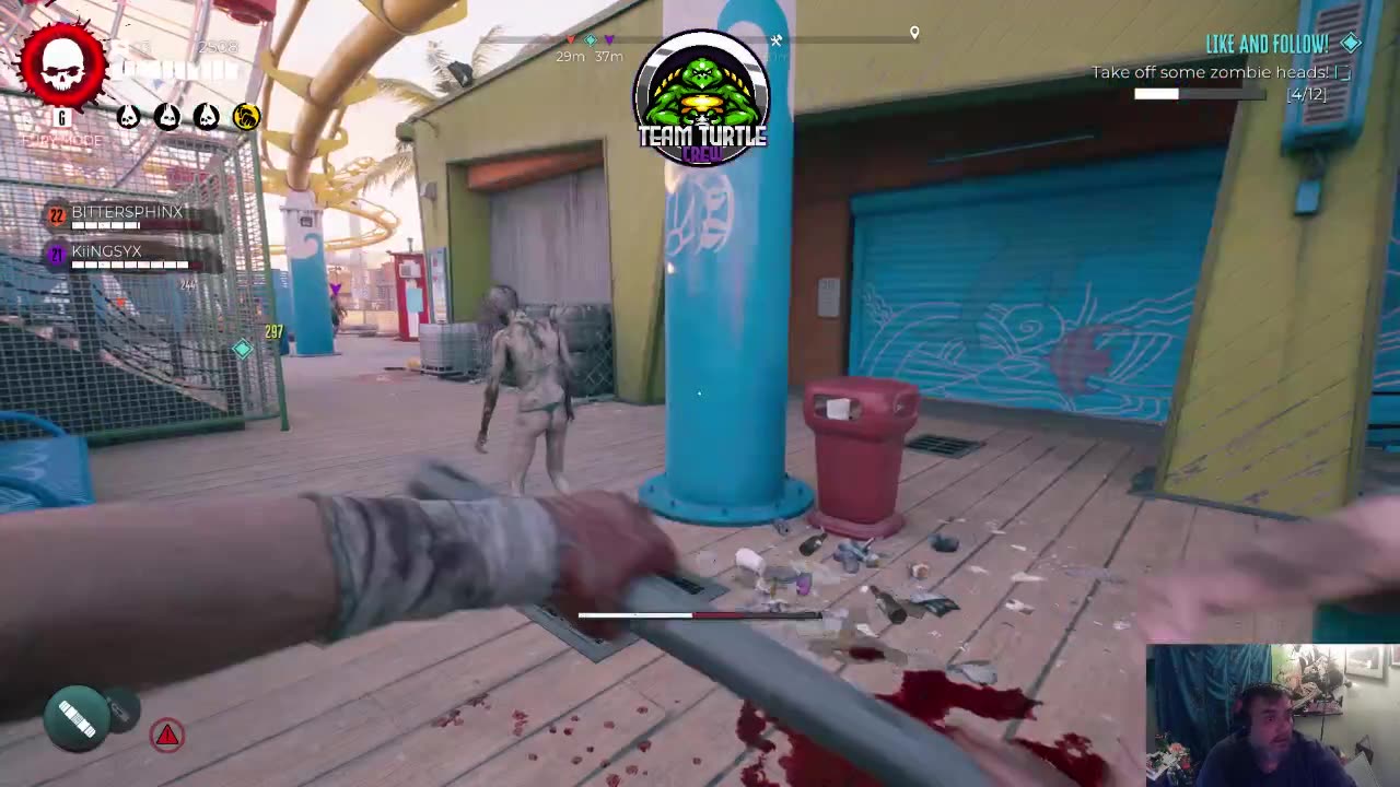 day 4 of dead island 2 fun!!! with bitterphinx and kiingsiix