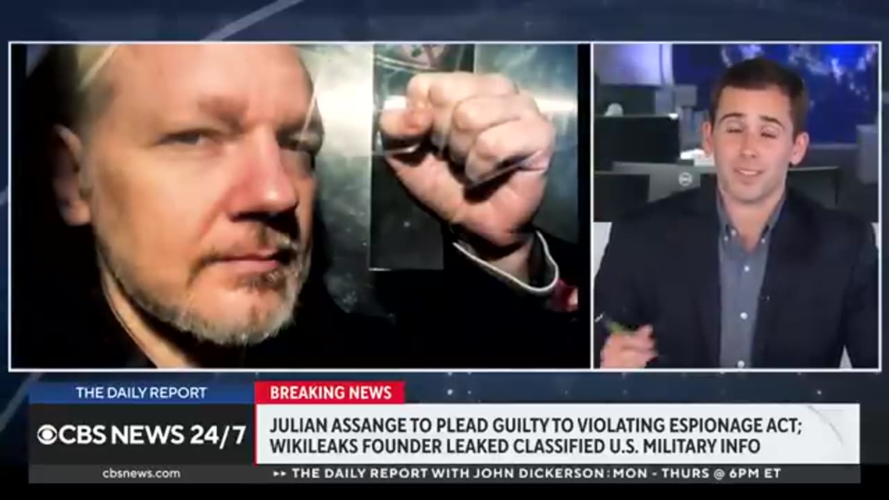 Julian Assange to plead guilty to violating Espionage Act CBS News