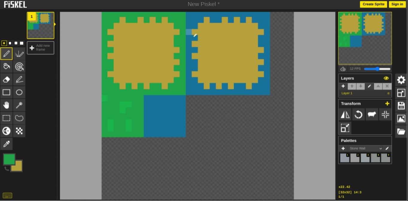 Trying to make a tile-set the realizing I cant make one...