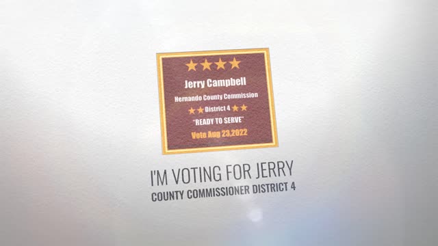 Im voting for Jerry Campbell