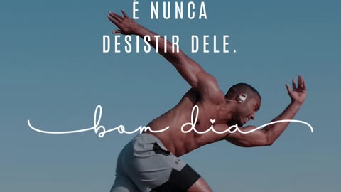 Mais importante do que correr atrás de um sonho é nunca desistir dele