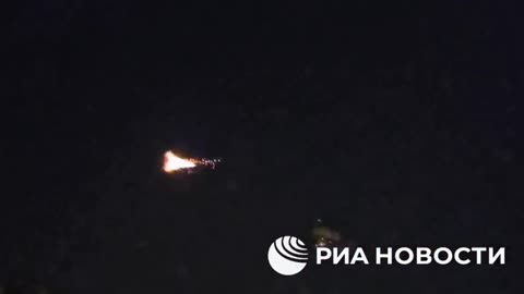 Video of Russian air defence work over Belgorod