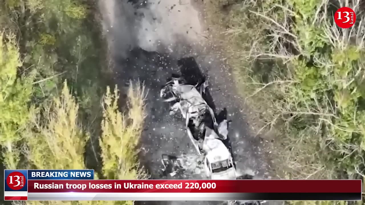 Number of Russian losses in Ukraine has exceeded 220,000 - 3,989 tanks, 7,735 armored vehicles.